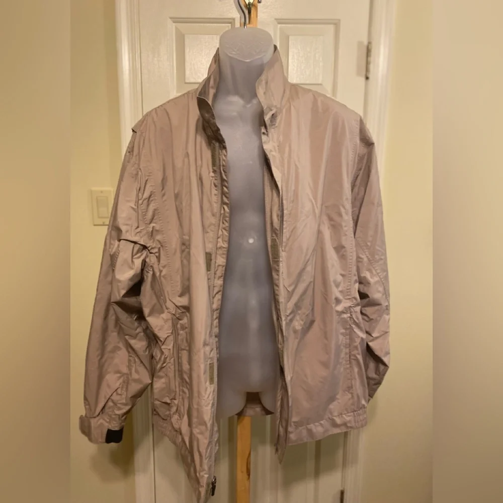 Walter Hagen - Men's Tan Windbreaker Lined Jacket, Size: XL